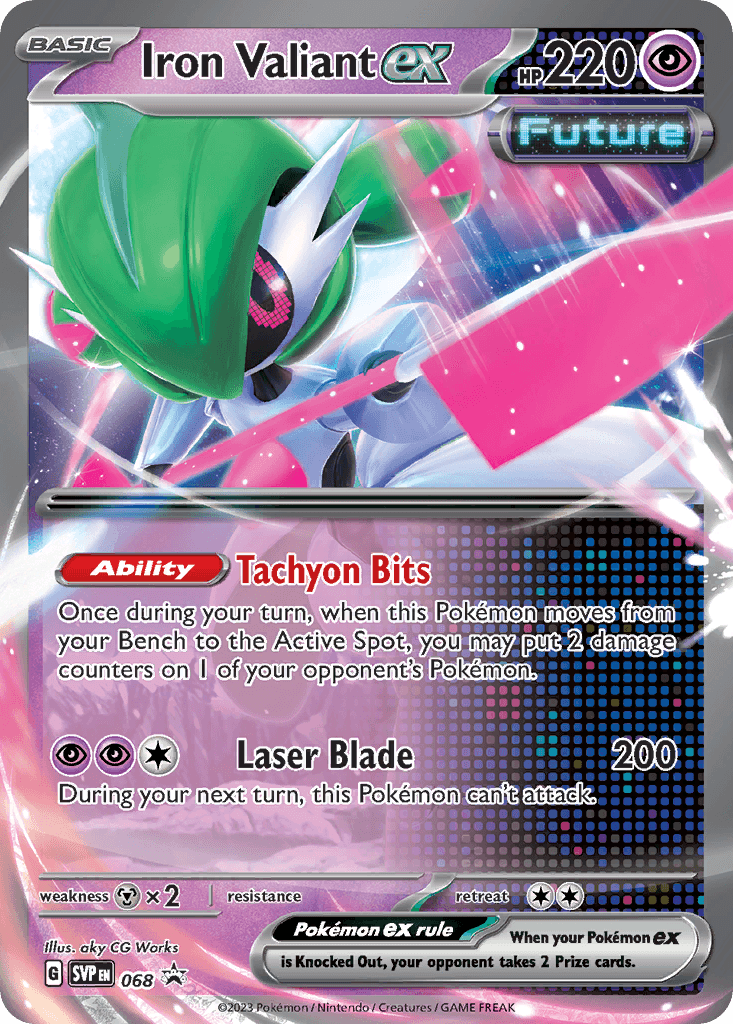Iron Valiant ex Scarlet & Violet Black Star Promos card