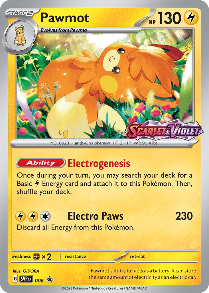 Pawmot Scarlet & Violet Black Star Promos card