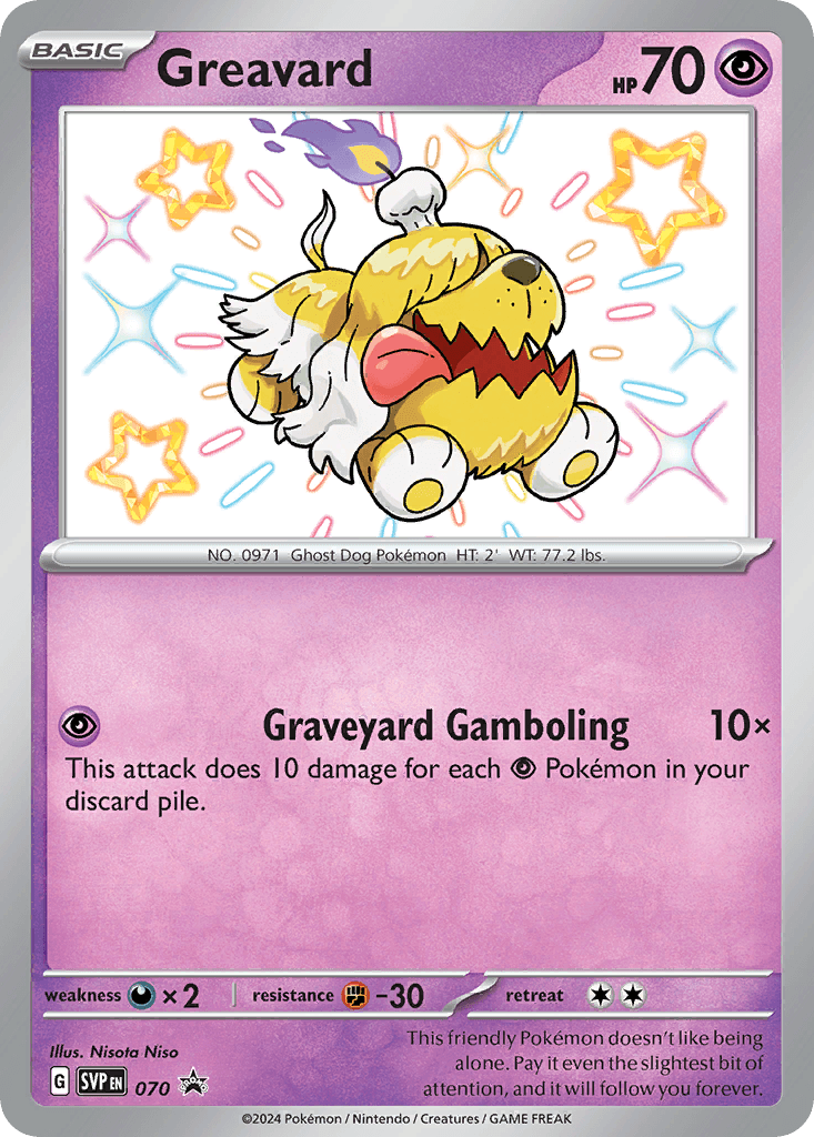 Greavard Scarlet & Violet Black Star Promos card