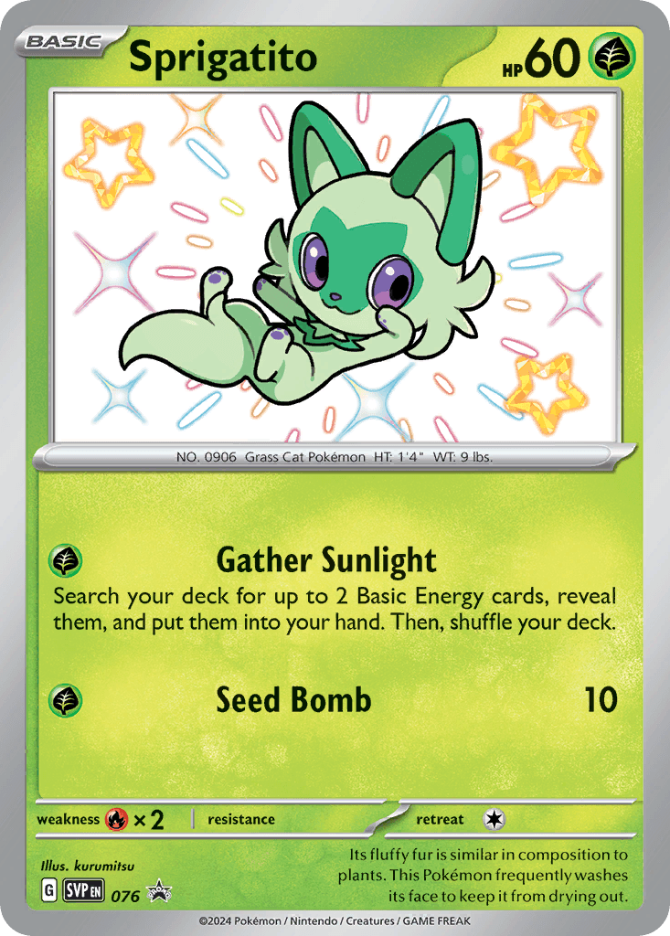 Sprigatito Scarlet & Violet Black Star Promos card