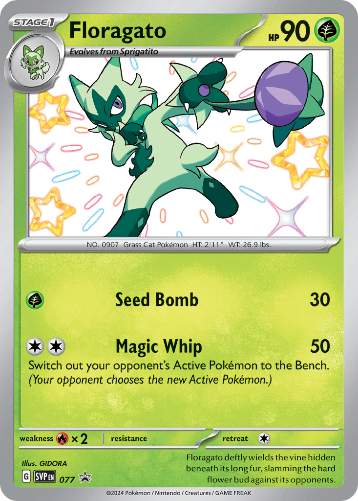 Floragato Scarlet & Violet Black Star Promos card