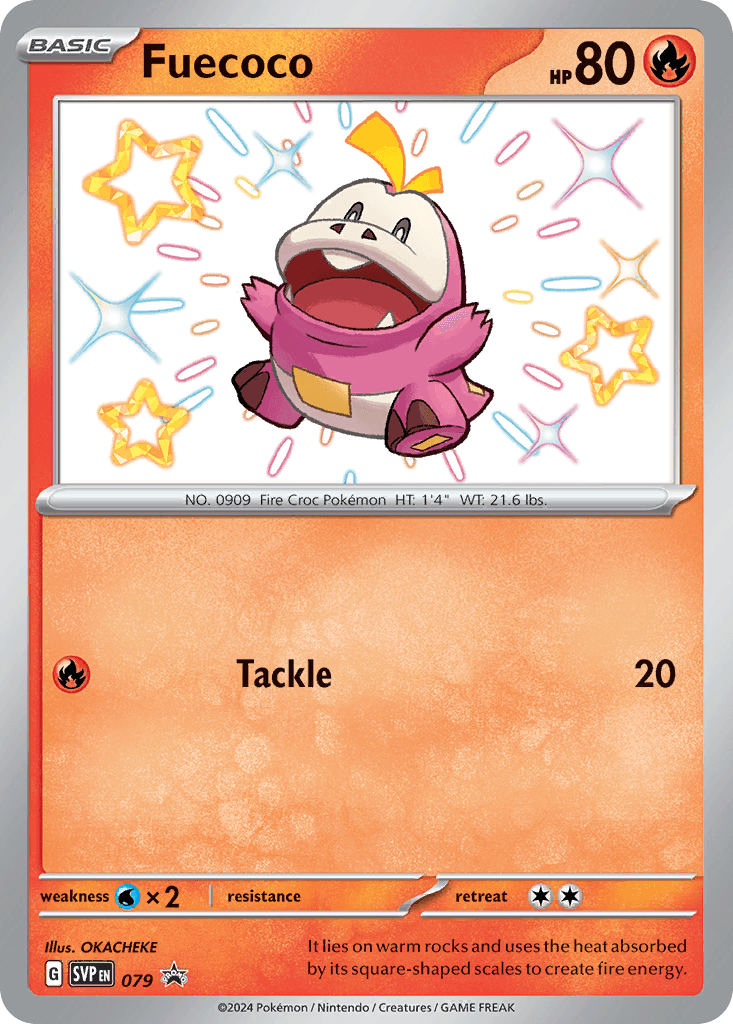 Fuecoco Scarlet & Violet Black Star Promos card