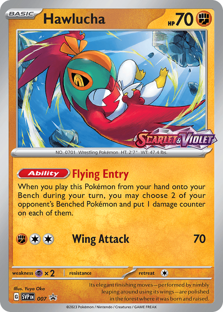 Hawlucha Scarlet & Violet Black Star Promos card