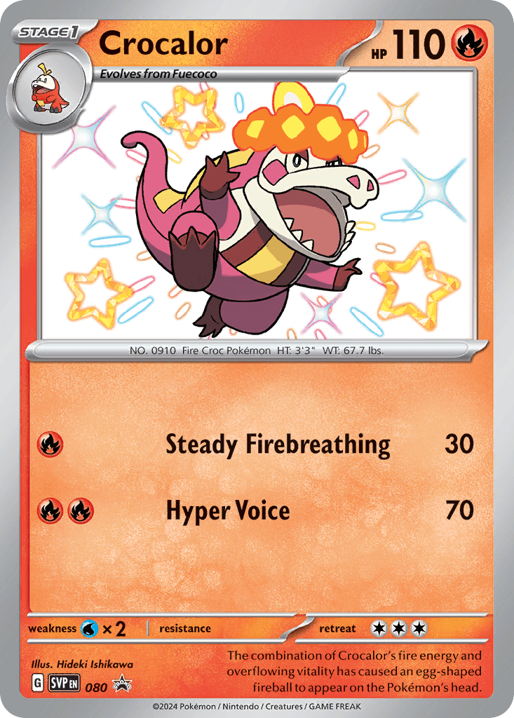 Crocalor Scarlet & Violet Black Star Promos card