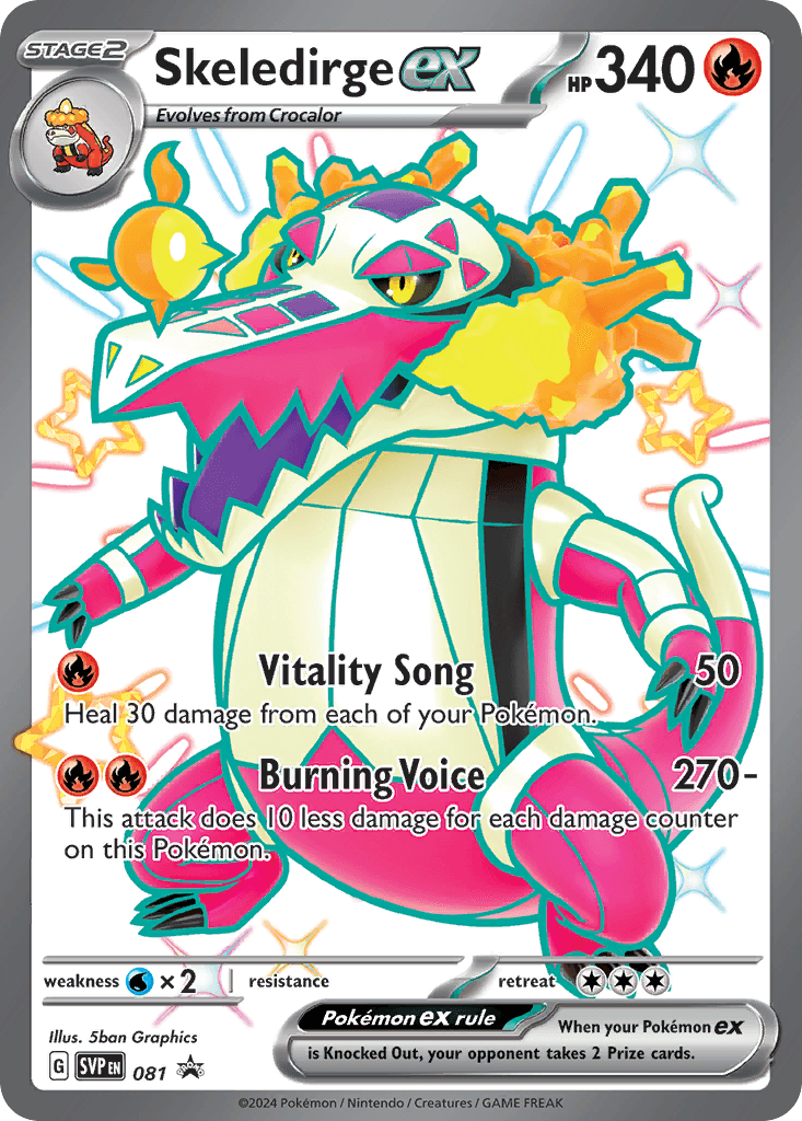 Skeledirge ex Scarlet & Violet Black Star Promos card