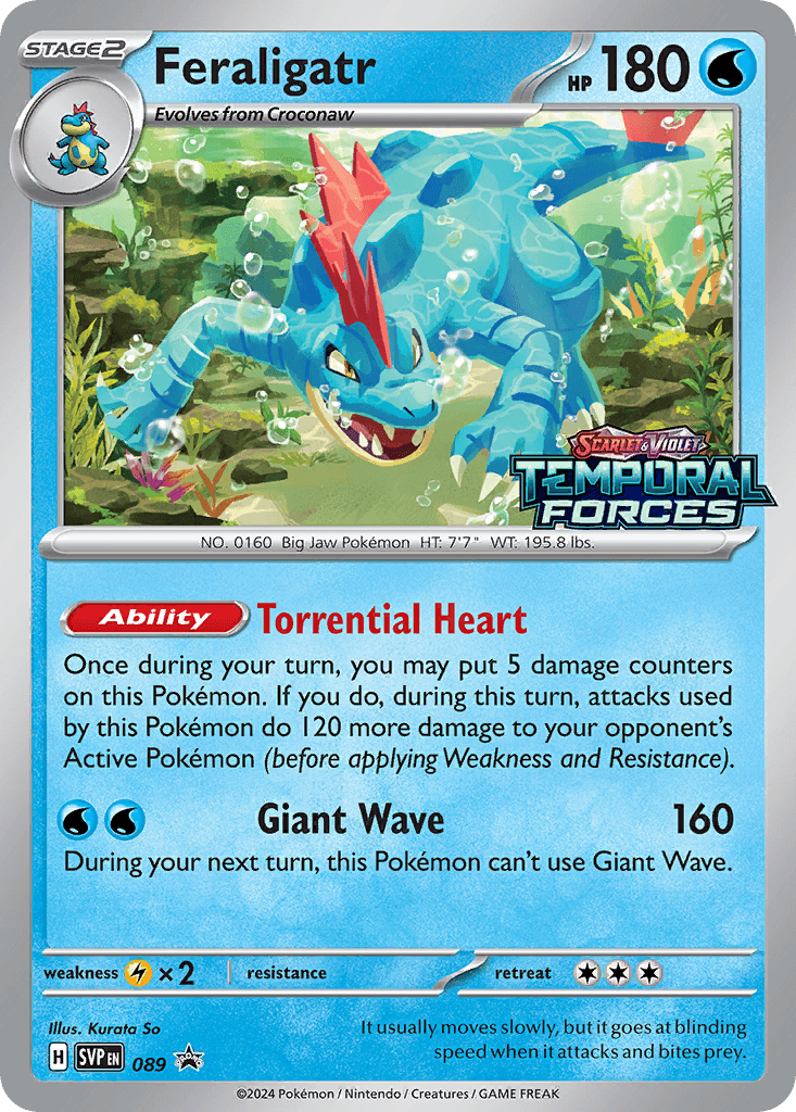 Feraligatr Scarlet & Violet Black Star Promos card