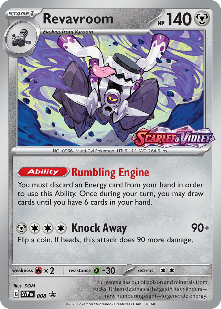 Revavroom Scarlet & Violet Black Star Promos card