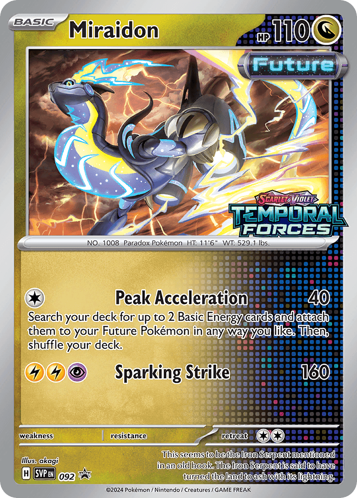 Miraidon Scarlet & Violet Black Star Promos card