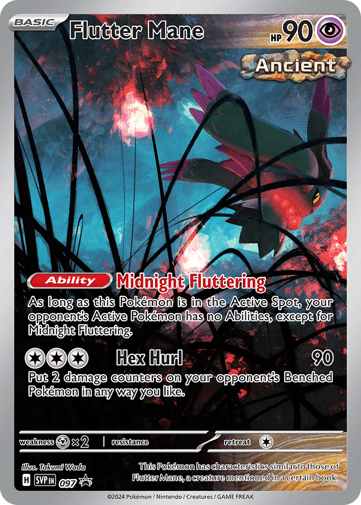 Flutter Mane Scarlet & Violet Black Star Promos card