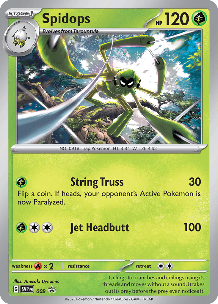 Spidops Scarlet & Violet Black Star Promos card
