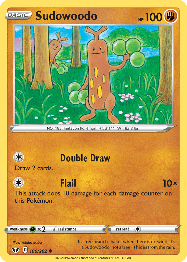 Sudowoodo Sword & Shield card