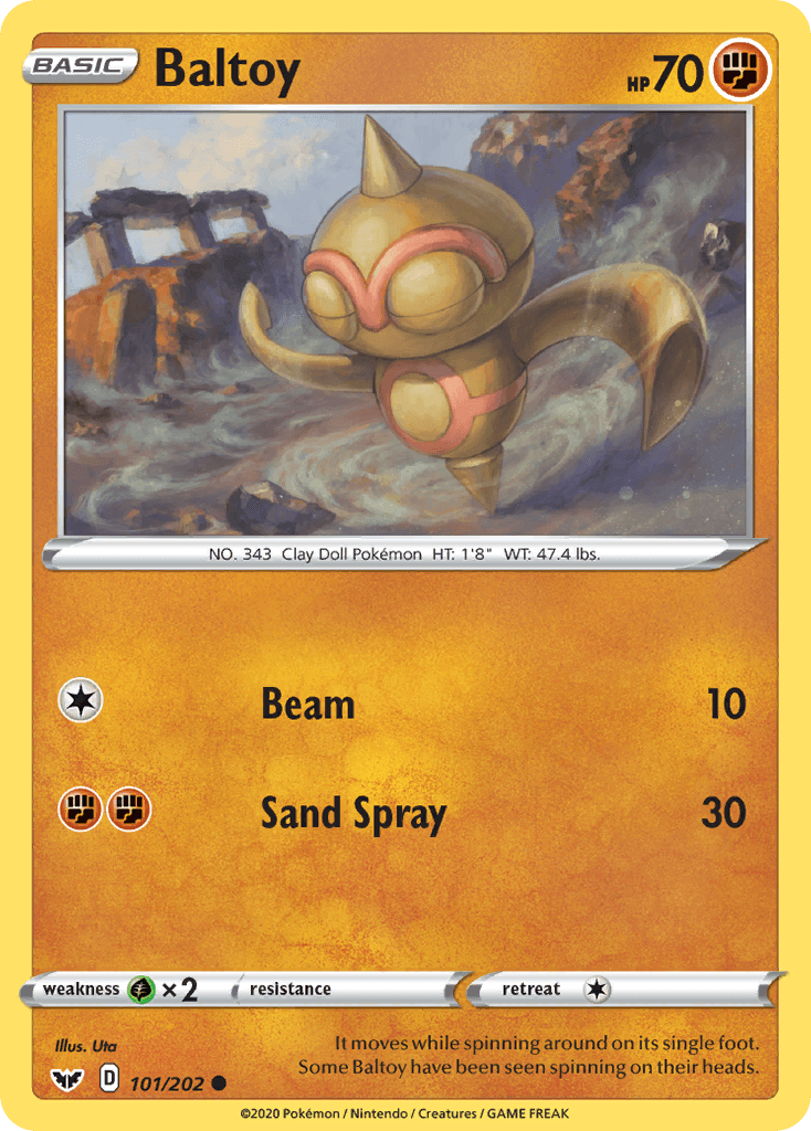 Baltoy Sword & Shield card