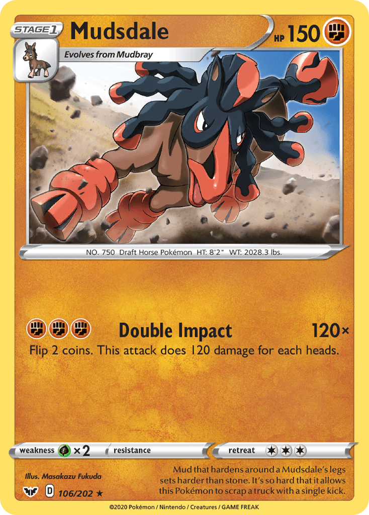 Mudsdale Sword & Shield card