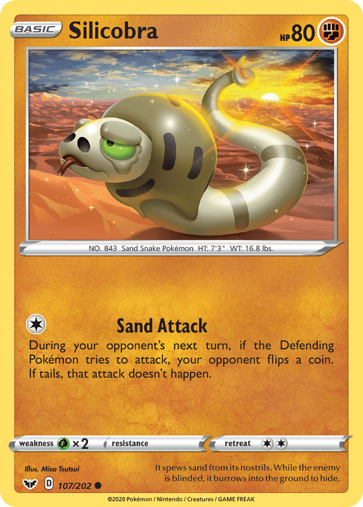 Silicobra Sword & Shield card
