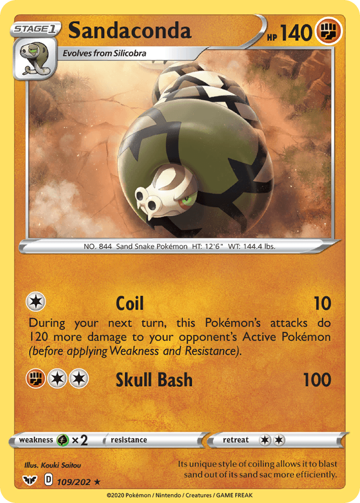 Sandaconda Sword & Shield card