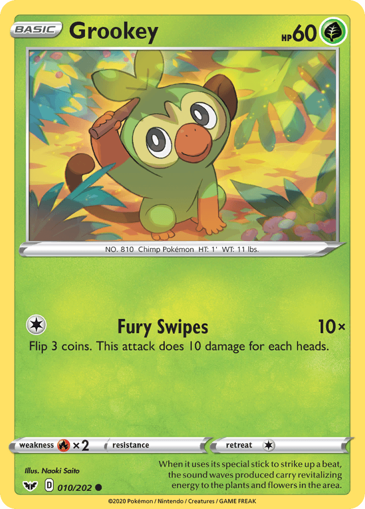 Grookey Sword & Shield card