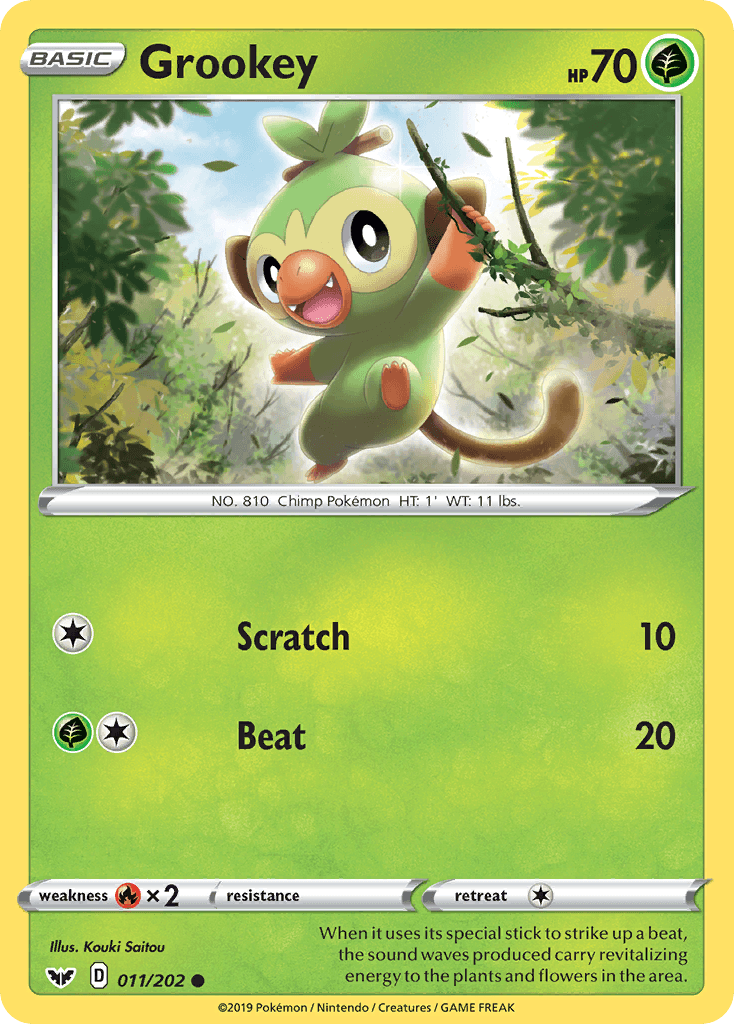 Grookey Sword & Shield card