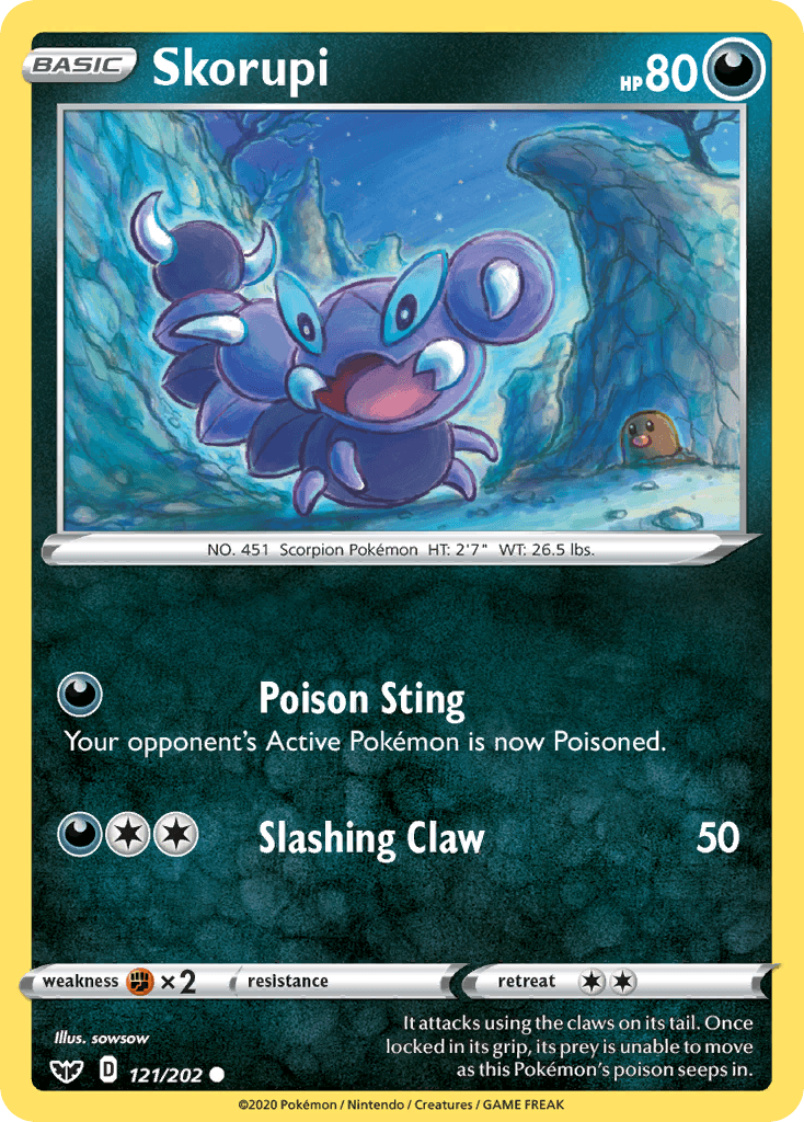 Skorupi Sword & Shield card
