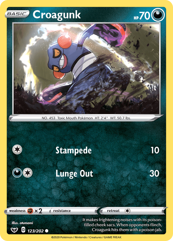 Croagunk Sword & Shield card