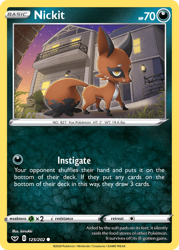 Nickit Sword & Shield card