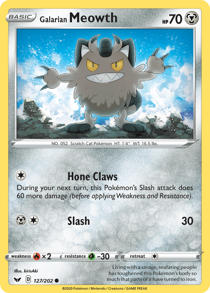 Galarian Meowth Sword & Shield card