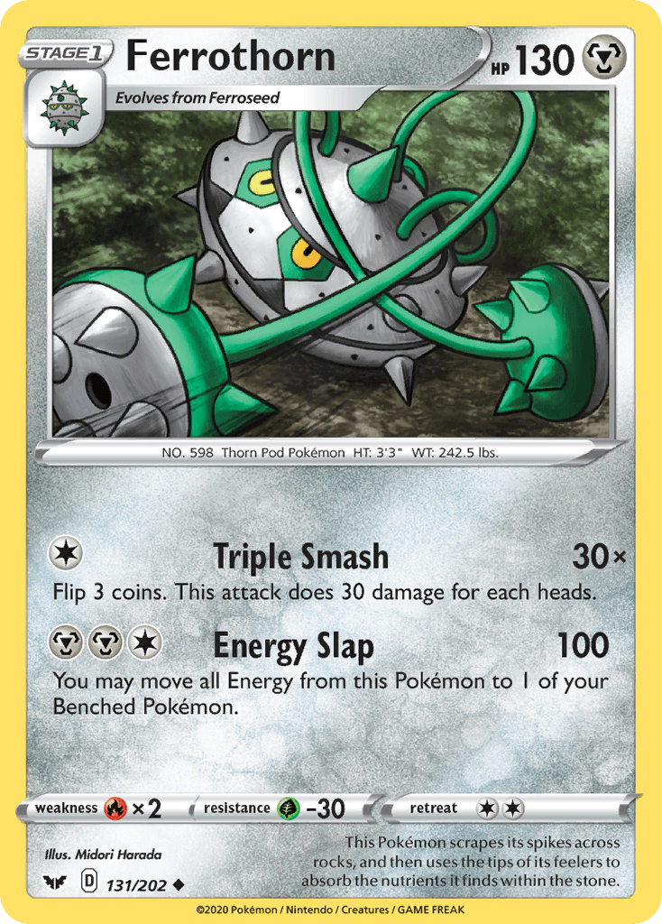 Ferrothorn Sword & Shield card