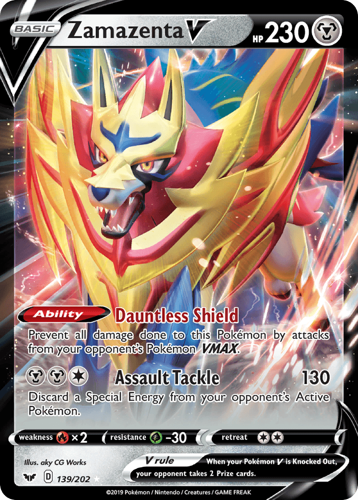 Zamazenta V Sword & Shield card