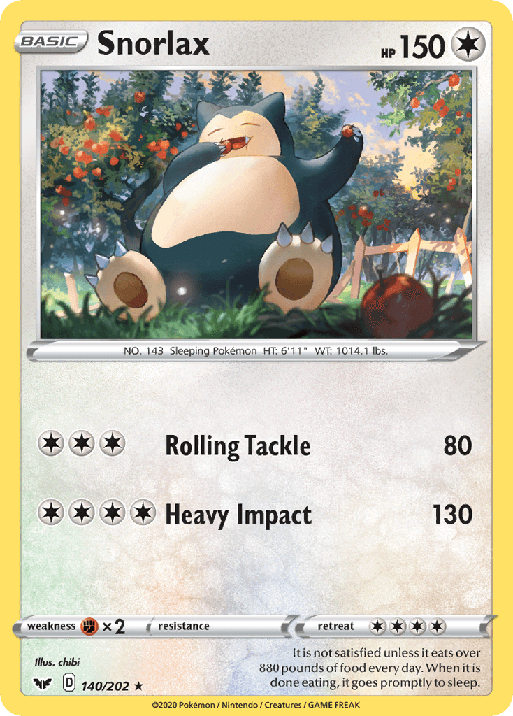 Snorlax Sword & Shield card