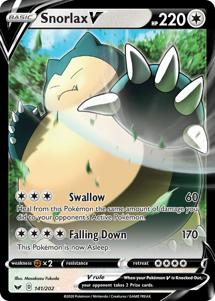 Snorlax V Sword & Shield card
