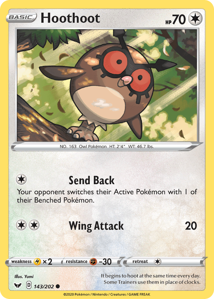 Hoothoot 寶可夢 card