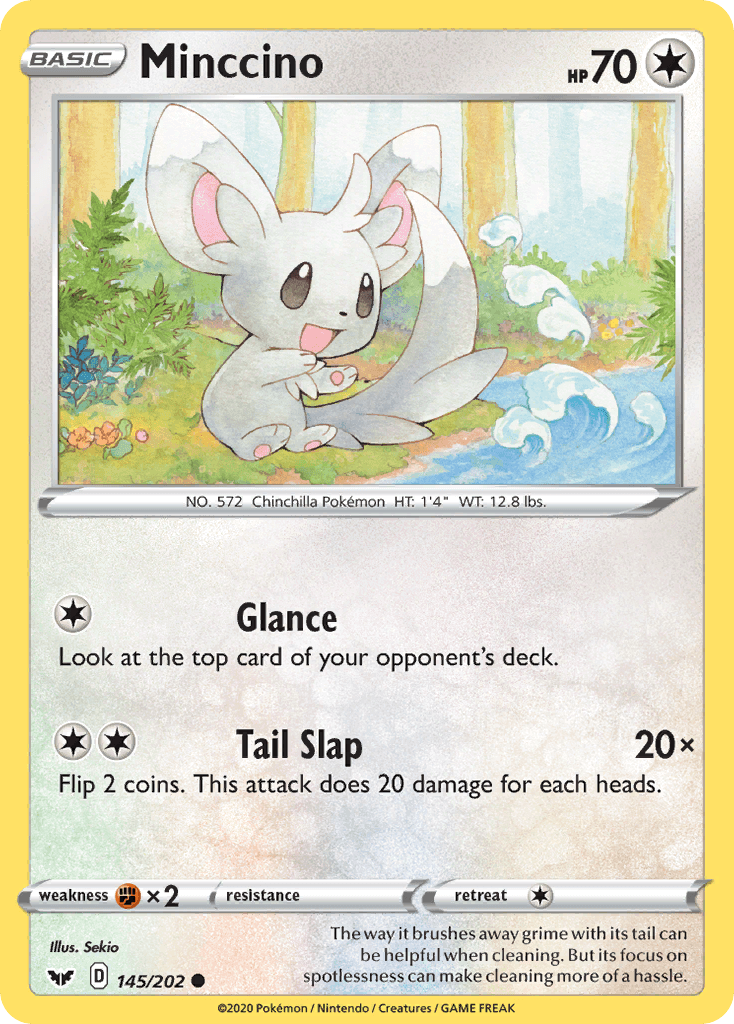 Minccino Sword & Shield card
