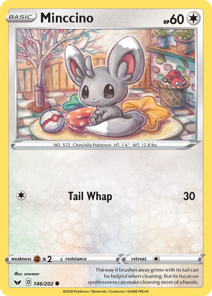 Minccino Sword & Shield card