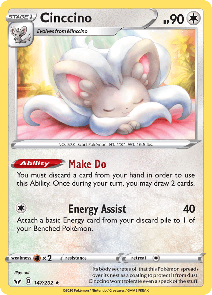 Cinccino Sword & Shield card