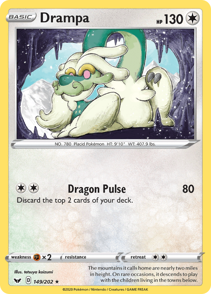 Drampa Sword & Shield card