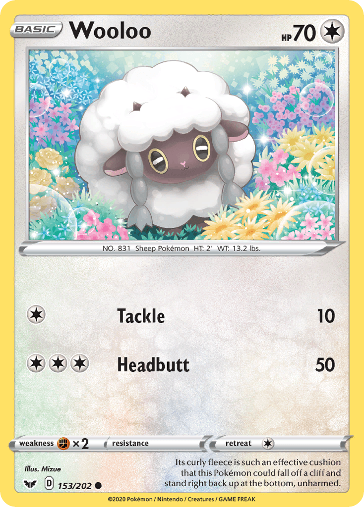 Wooloo Sword & Shield card