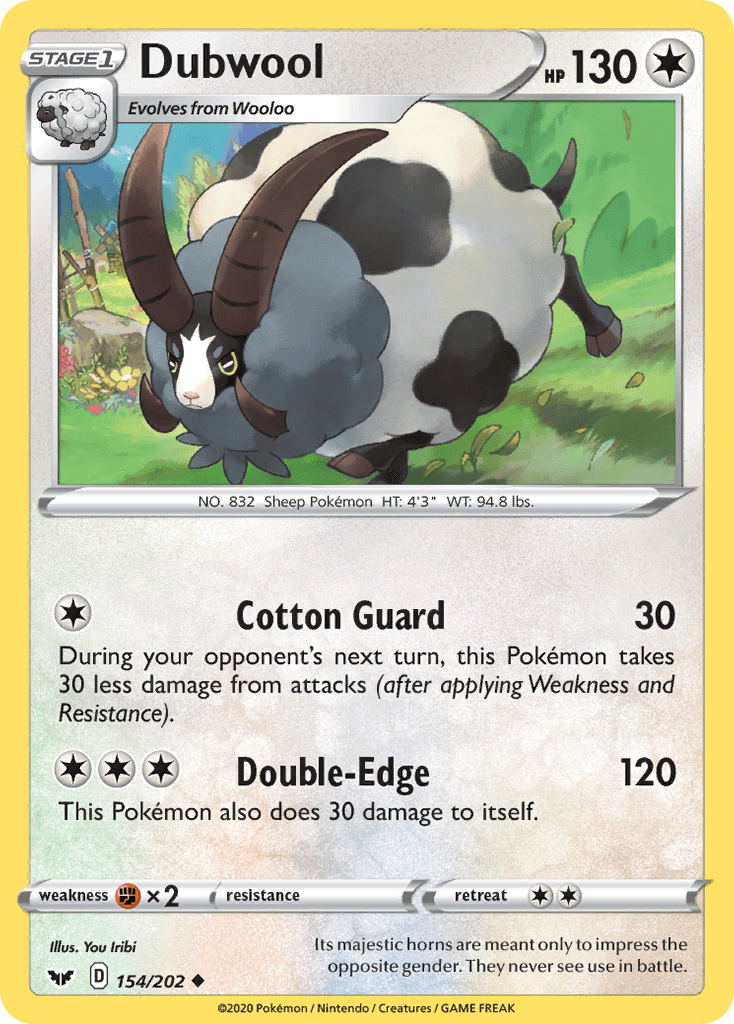 Dubwool 宝可梦 card