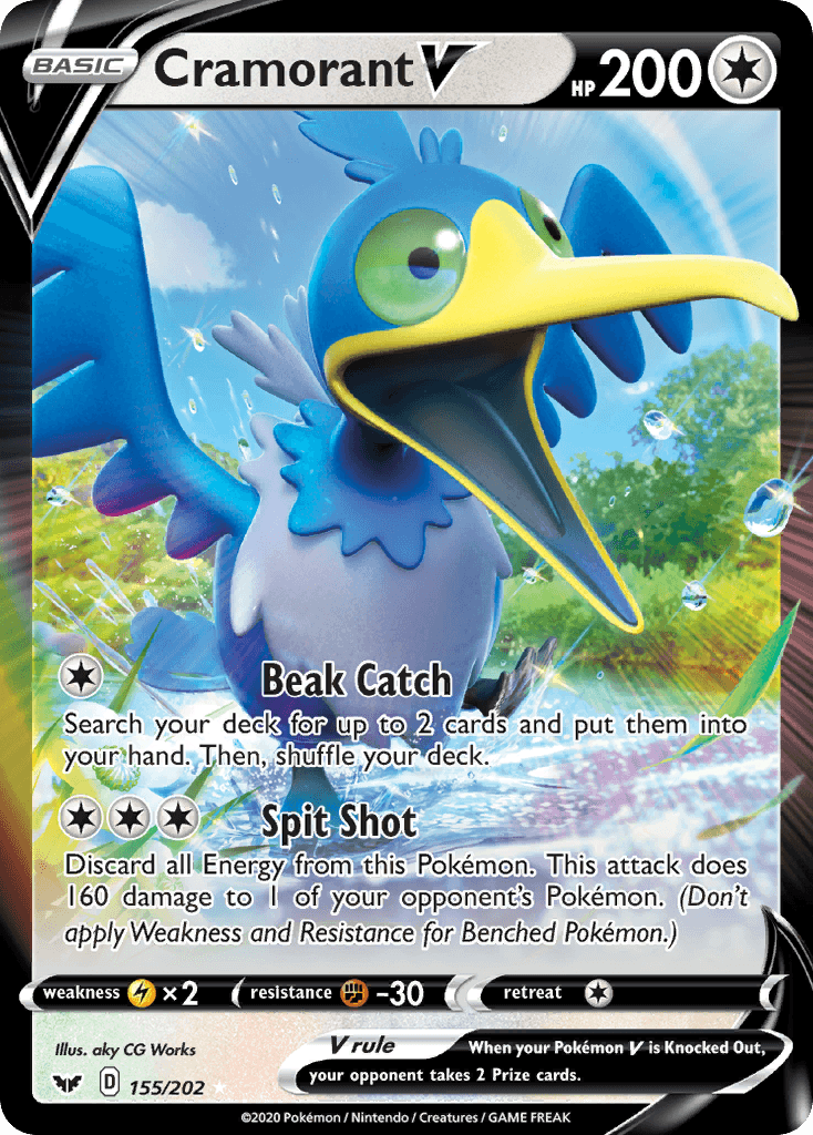Cramorant V Sword & Shield card