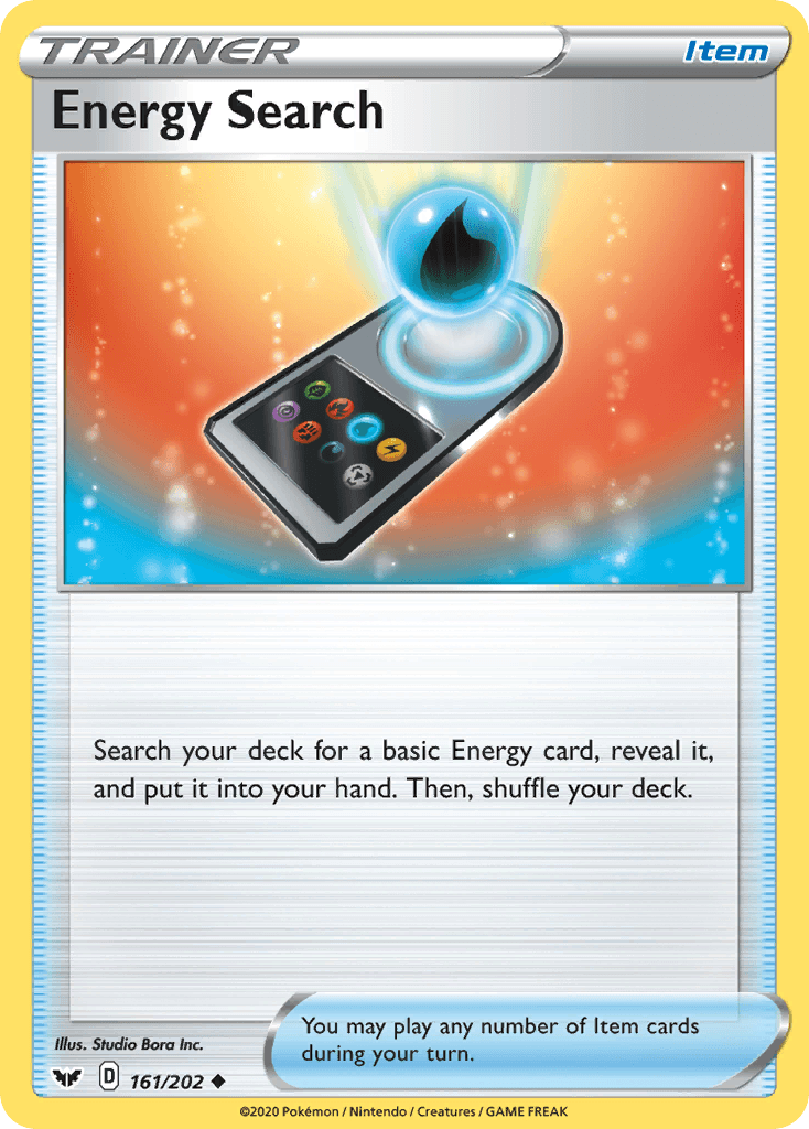 Energy Search Sword & Shield card