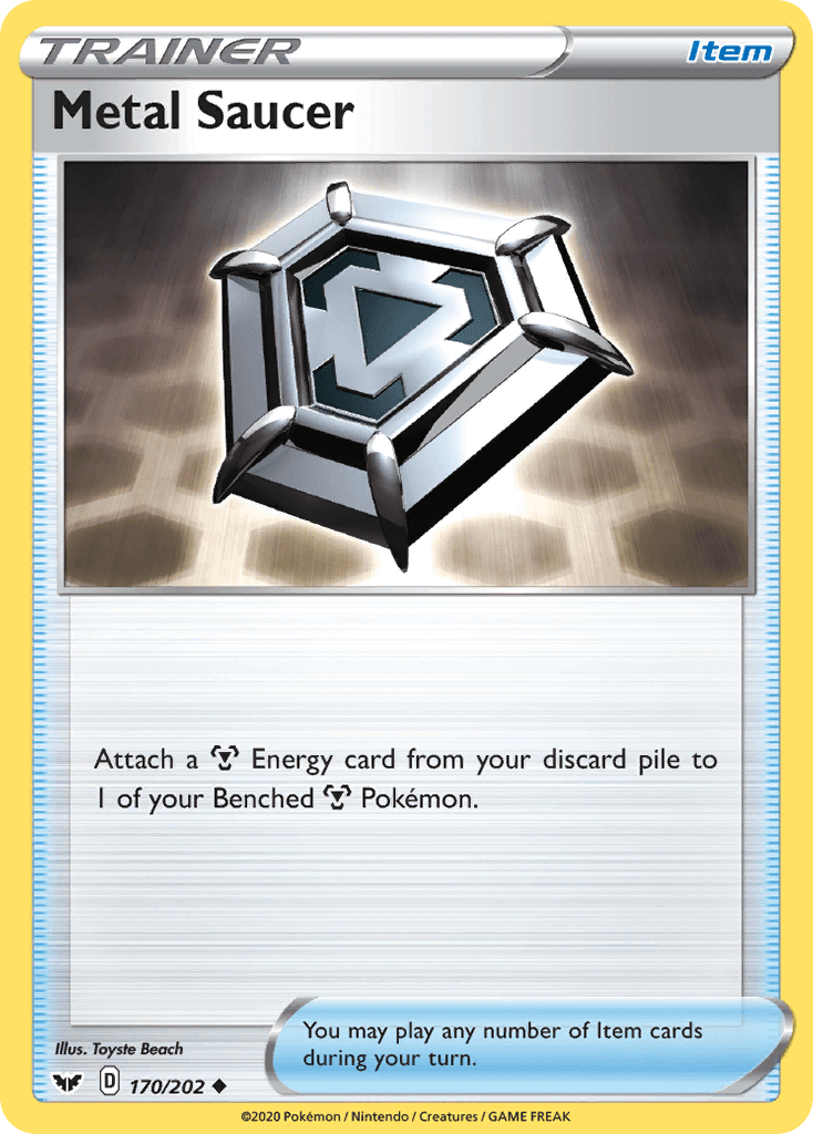 Metal Saucer Sword & Shield card