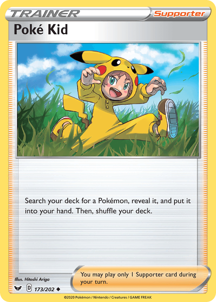 Poké Kid Sword & Shield card