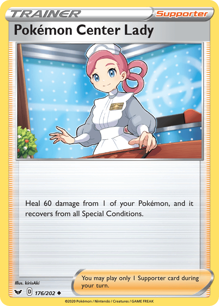 Pokémon Center Lady Sword & Shield card