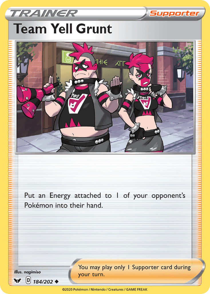 Team Yell Grunt Sword & Shield card