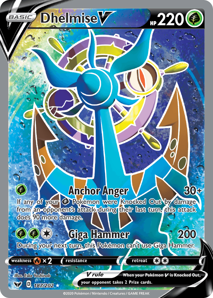 Dhelmise V Sword & Shield card