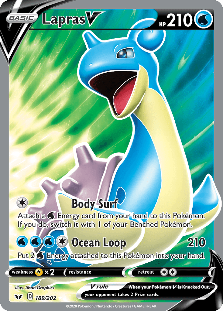 Lapras V 寶可夢 card