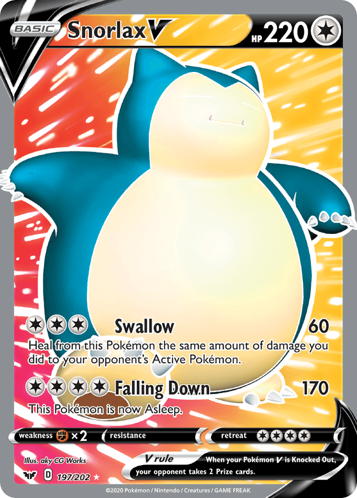 Snorlax V Sword & Shield card
