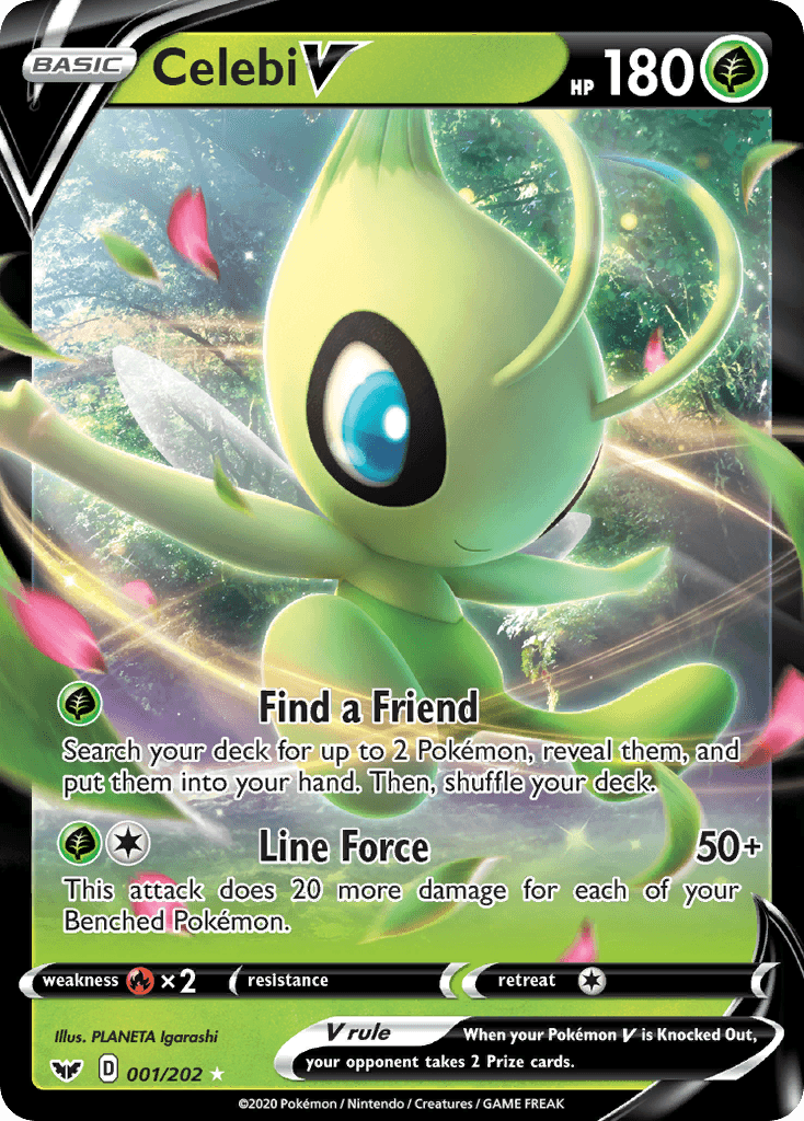 Celebi V Sword & Shield card