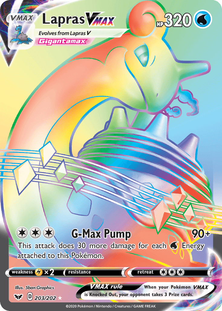Lapras VMAX 宝可梦 card