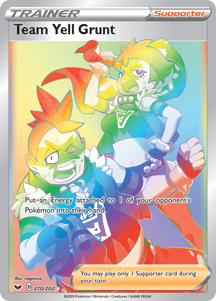 Team Yell Grunt Sword & Shield card