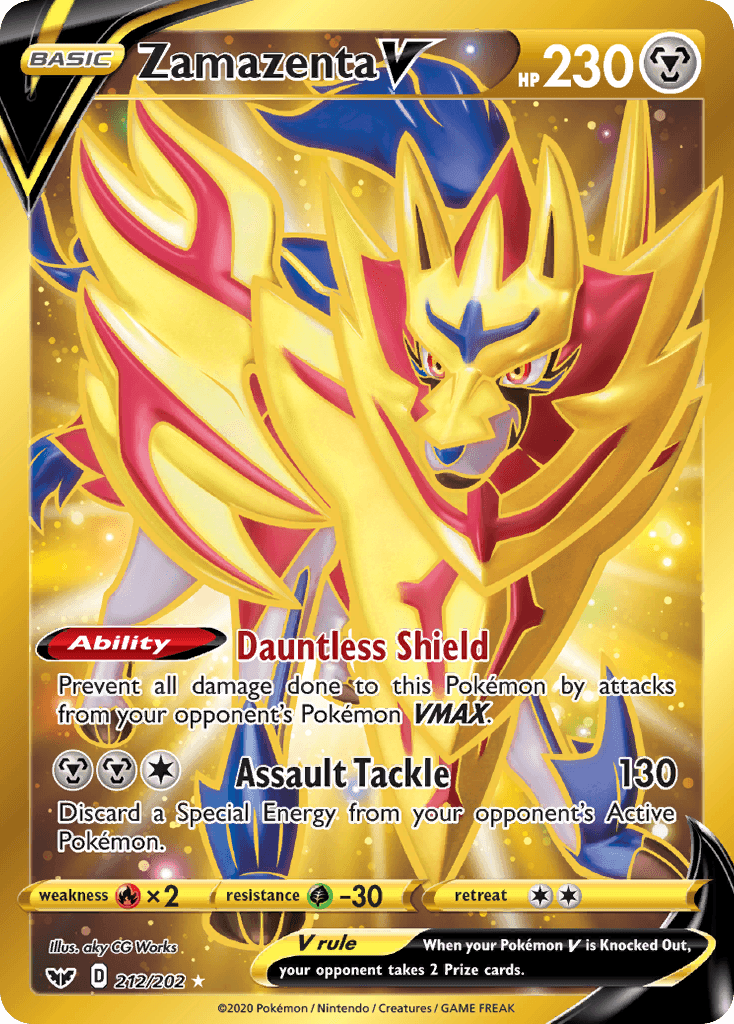 Zamazenta V Sword & Shield card