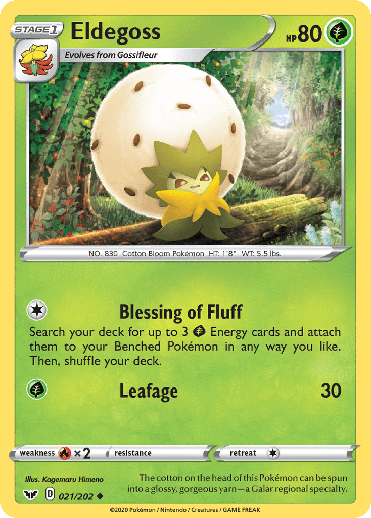 Eldegoss Sword & Shield card